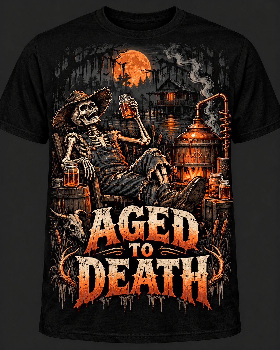 Aged to Death Halloween Tee