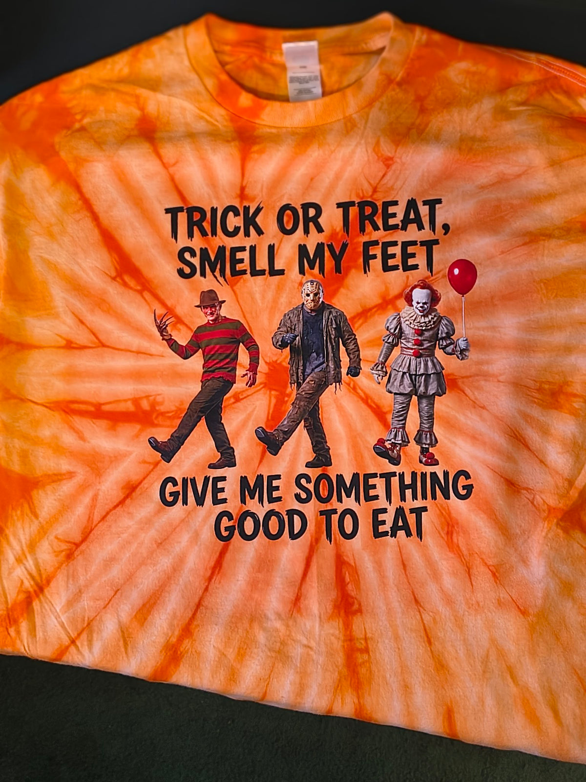 Horror Icons Halloween Tee – Tie Dye