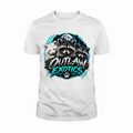 Teal Night ghost mannequin tee